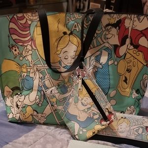 OG loungefly Alice in wonderland tote set